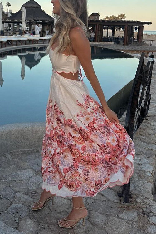 Lumina Maxikleid mit Blumenmuster