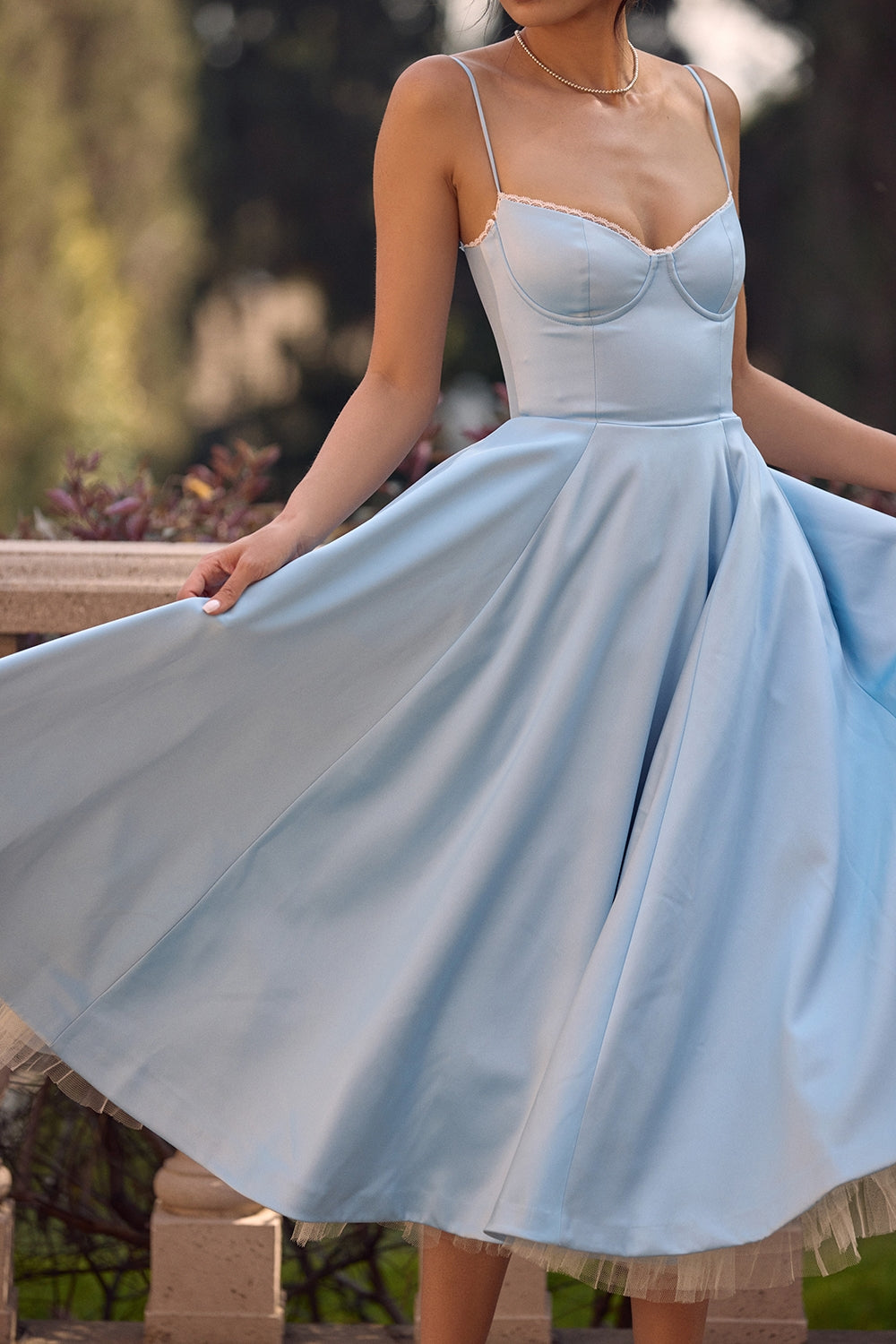 Mademoiselle Midikleid - Blau 