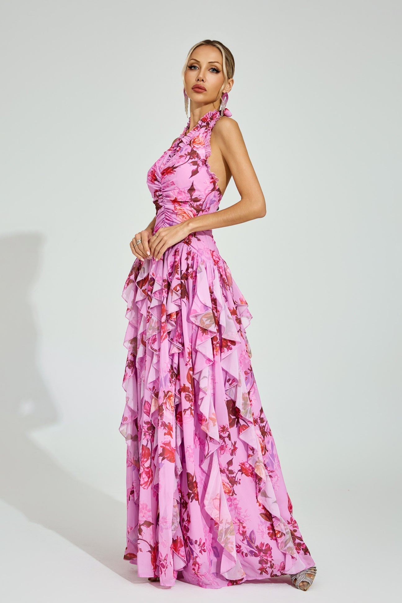 Riviera Bloom Maxikleid 