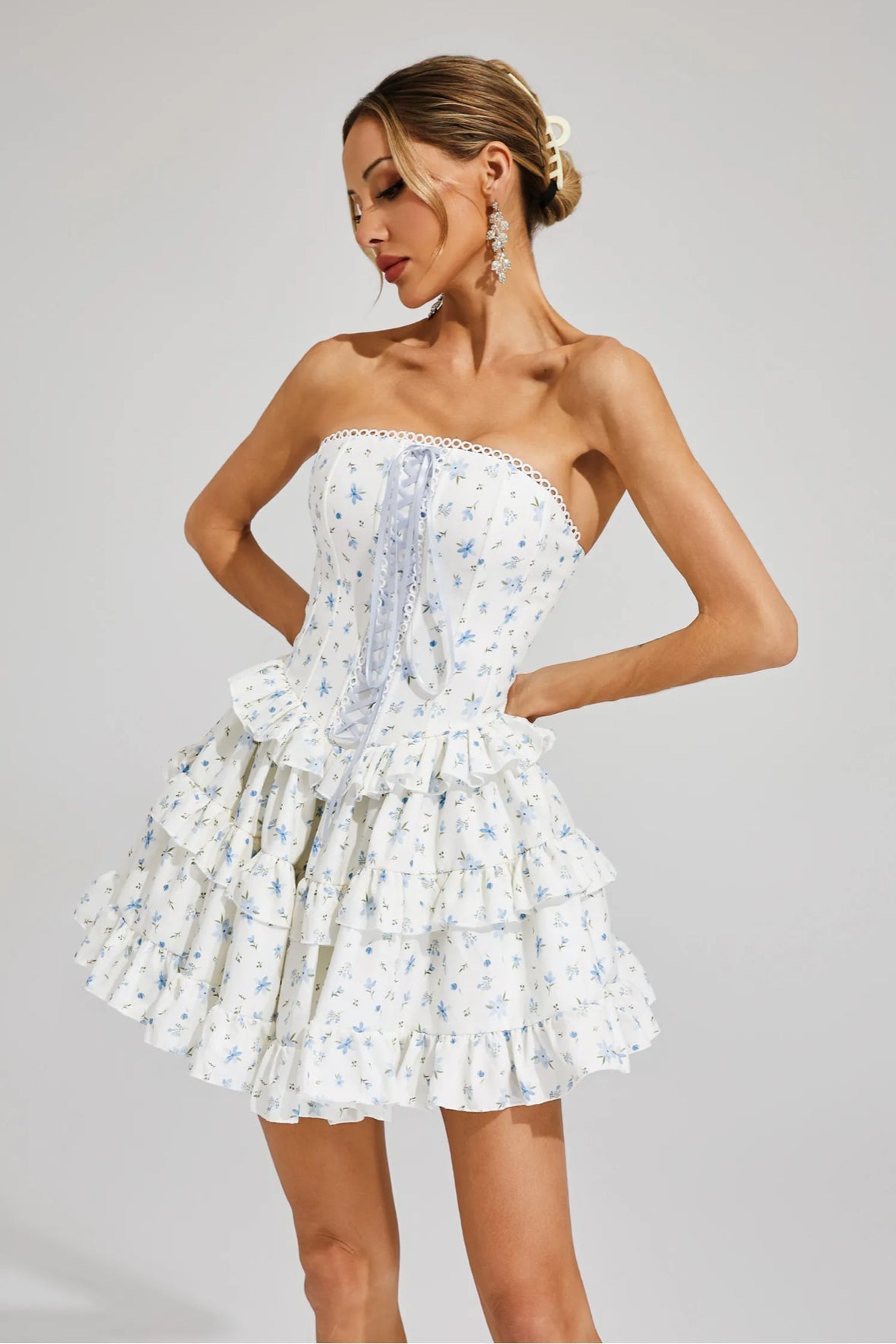 Belle Fleur Rüschen-Minikleid