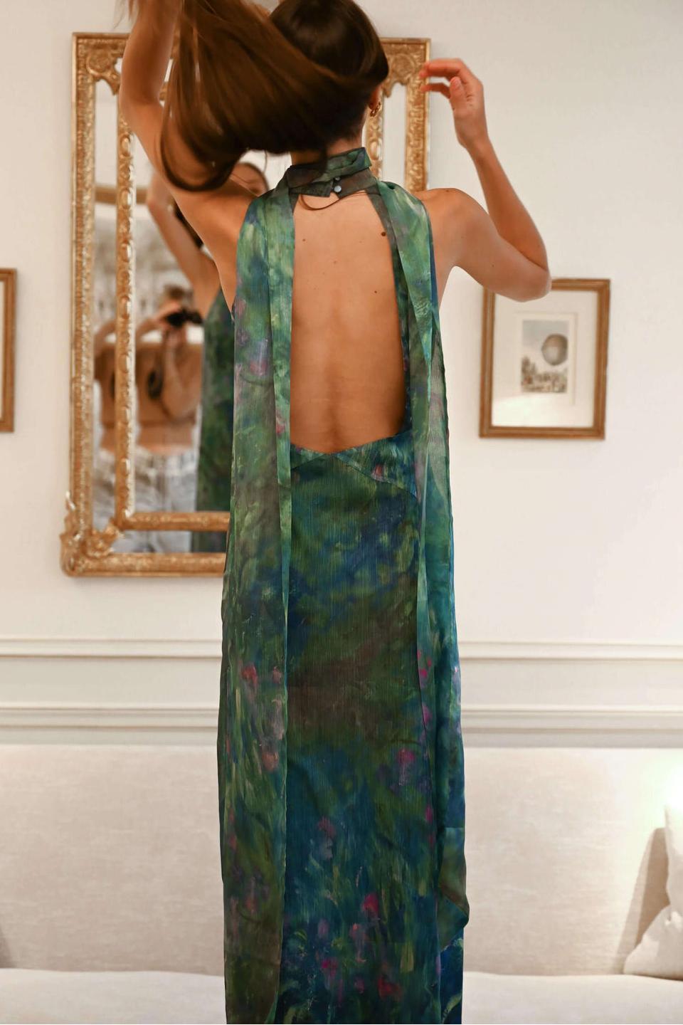 Monet Maxi Elbise Lrises