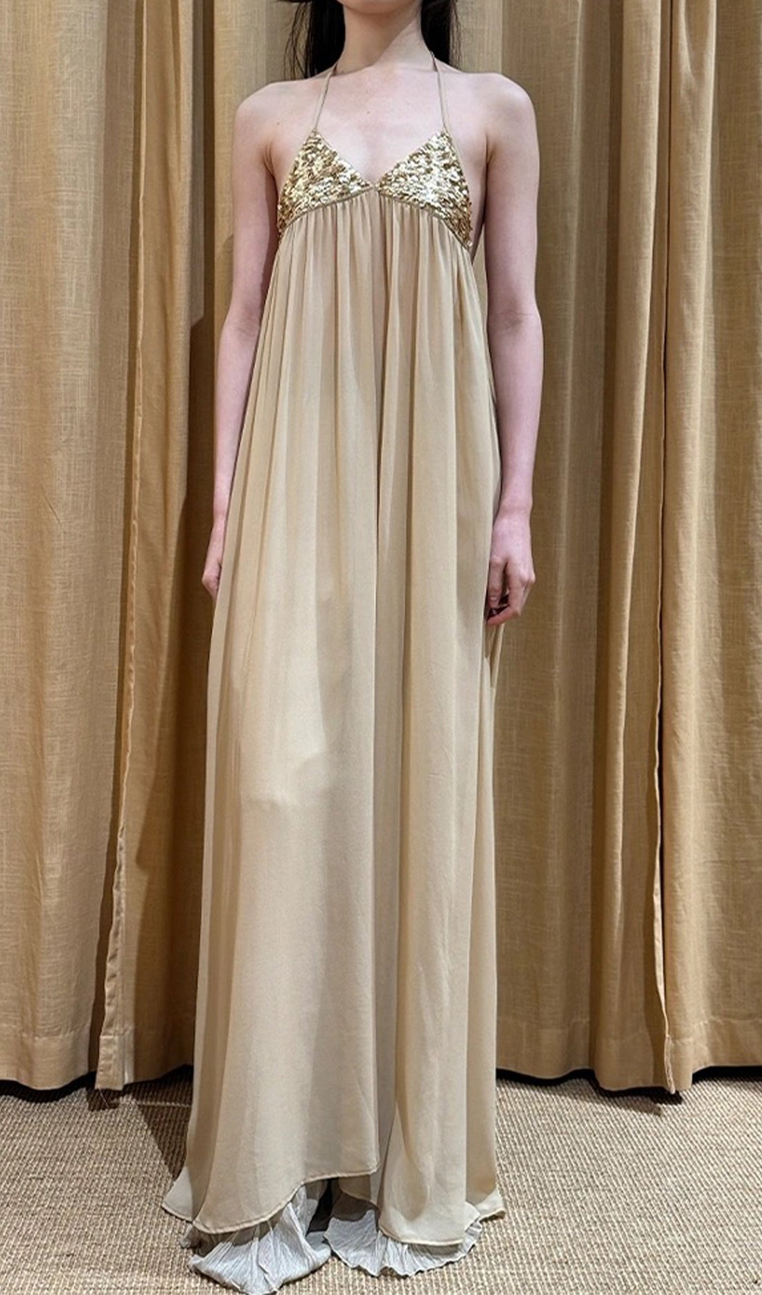 Maxikleid aus Baumwolle 