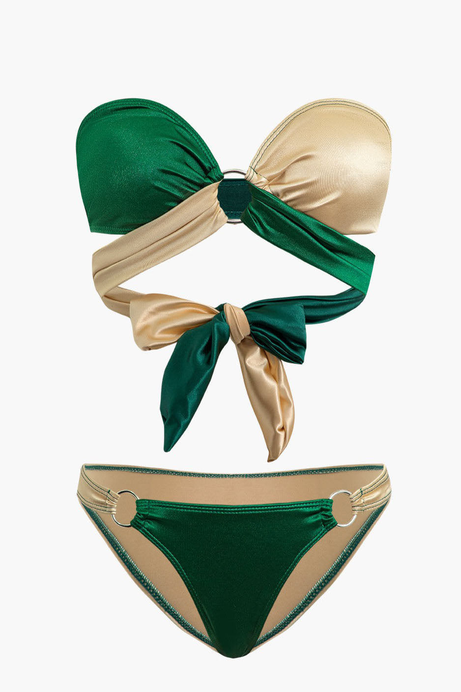 Kontrast Düğümlü Bikini Takımı