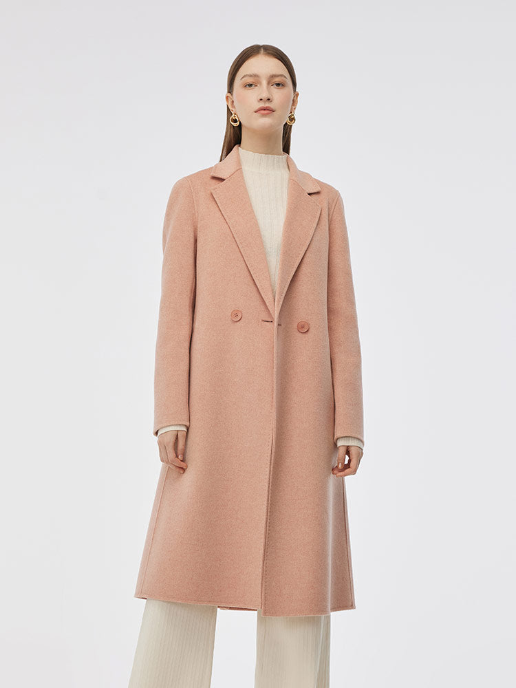 Double-Sided Back Slit Women's Coat 