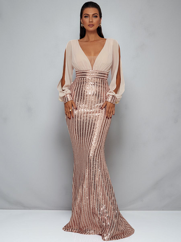 Elen Meerjungfrauen-Maxikleid