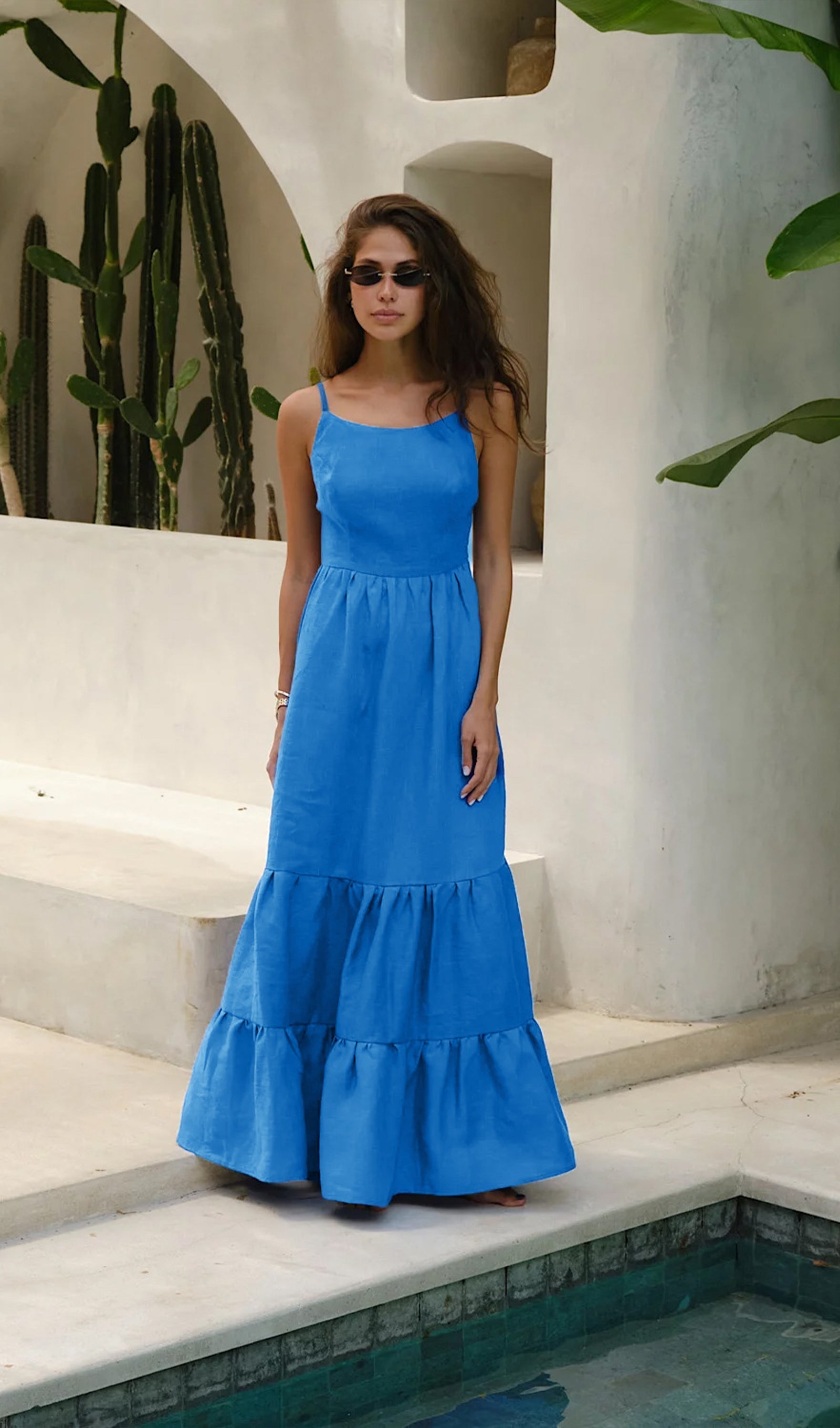Oralie Uni Maxikleid