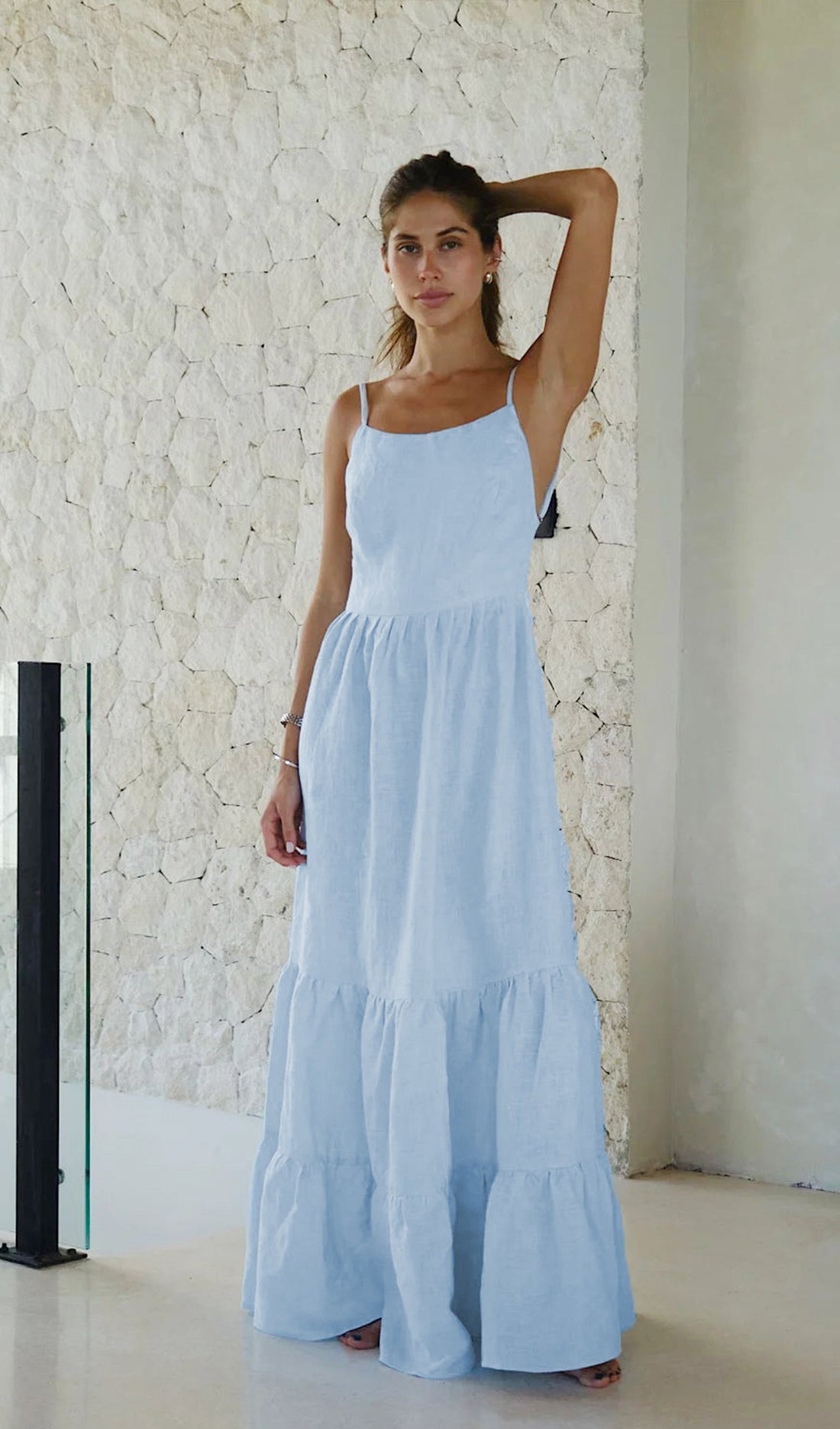 Oralie Uni Maxikleid
