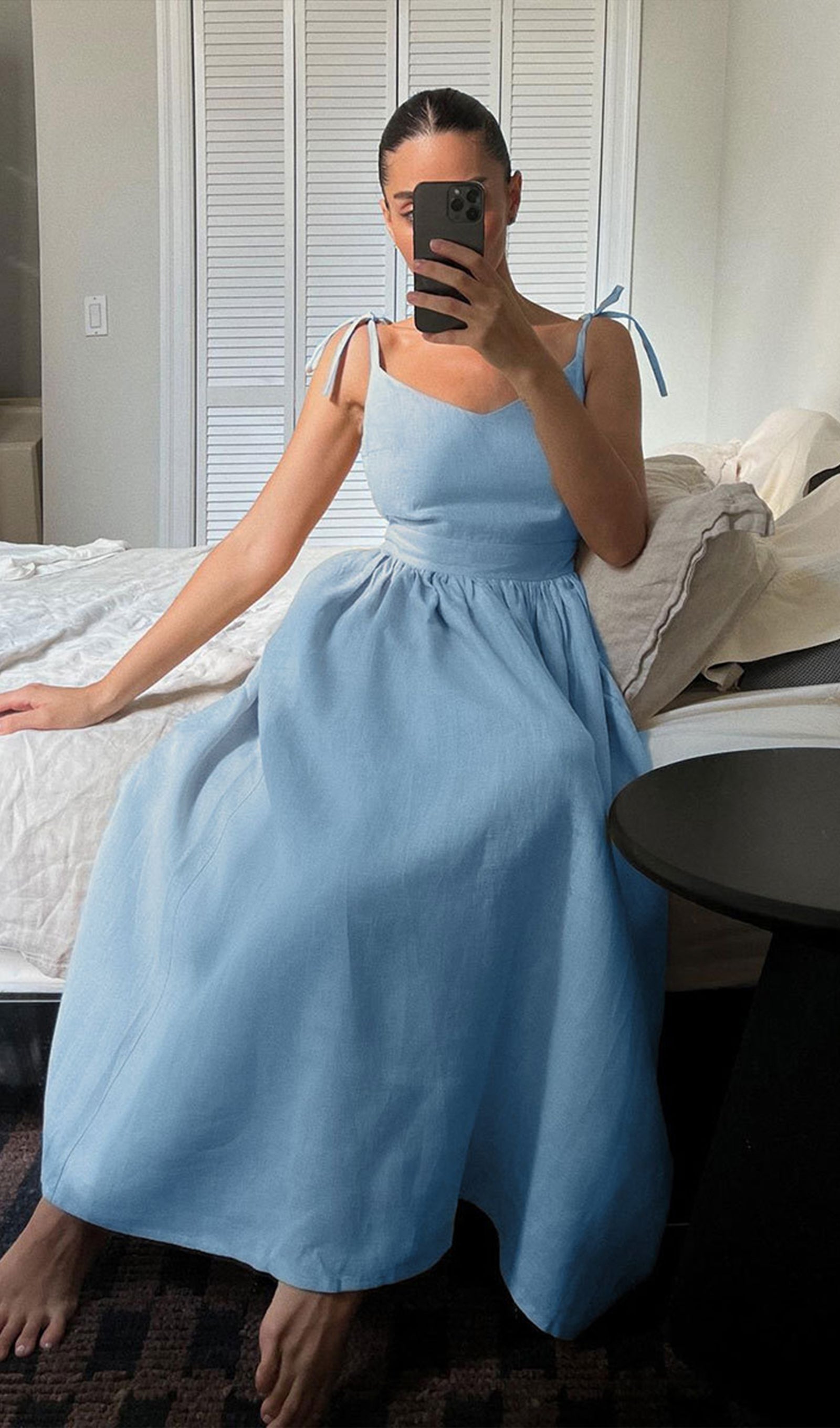 Bella Cotton A-Line Midi Dress