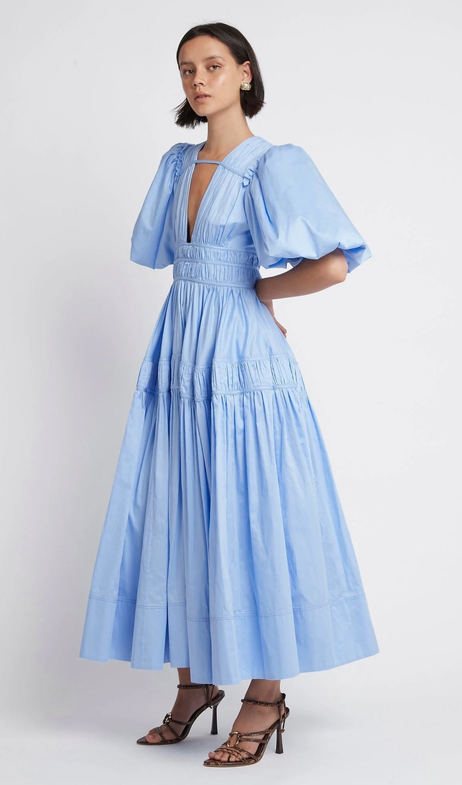 Fallingwater Ruffled Midi Dress