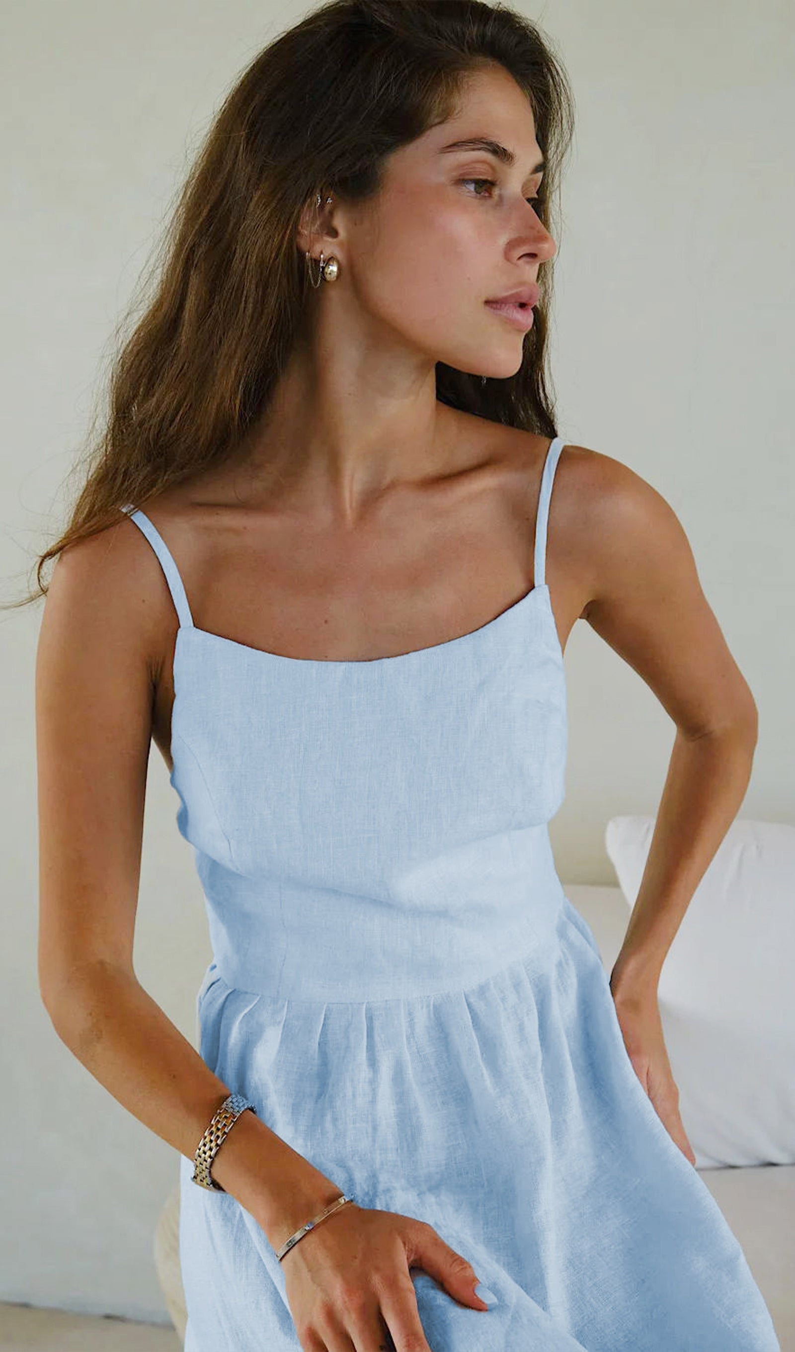 Oralie Uni Maxikleid