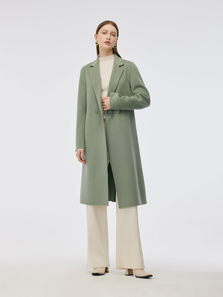 Double-Sided Back Slit Women's Coat 