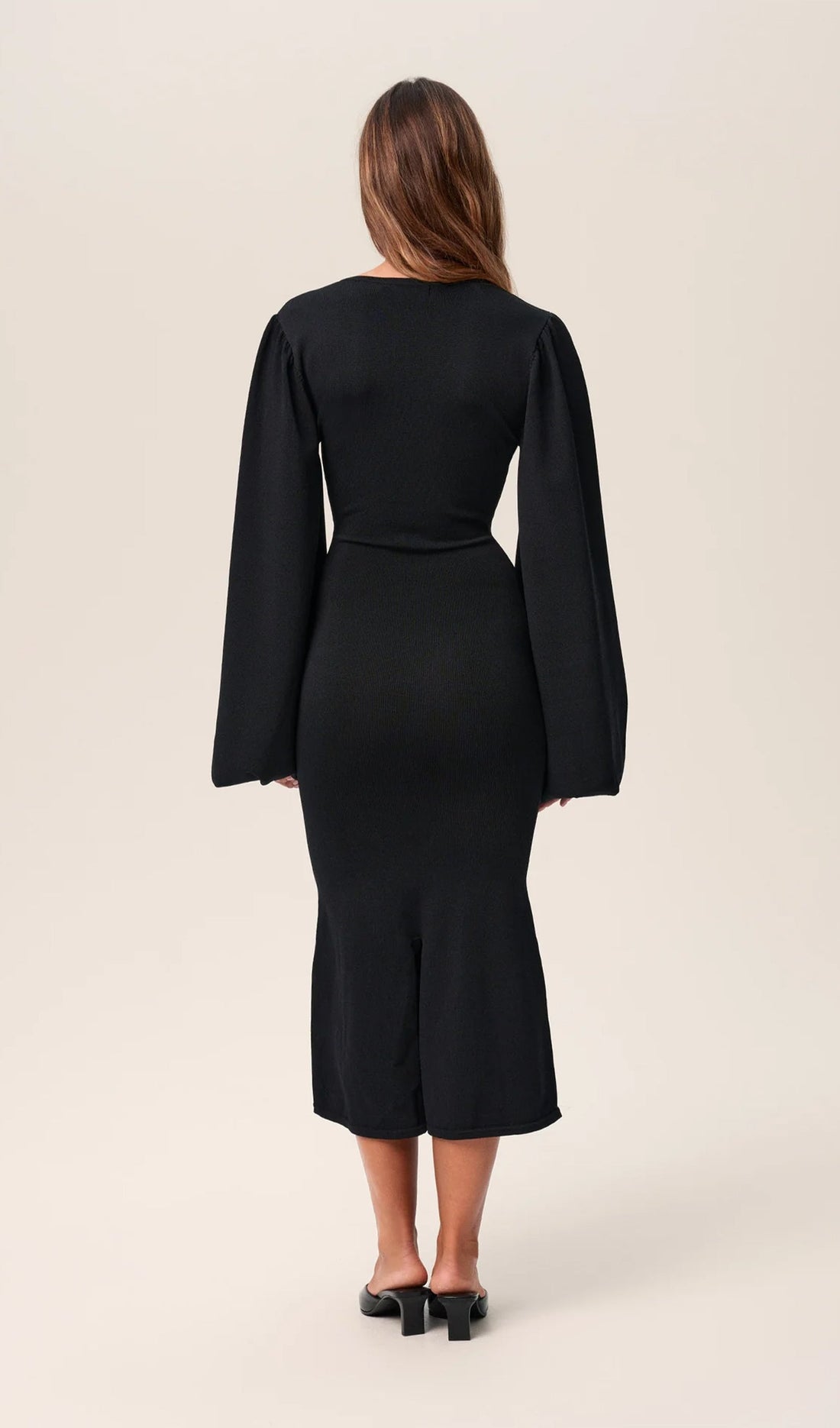 Midi-Kleid mit Sanduhr-Silhouette 