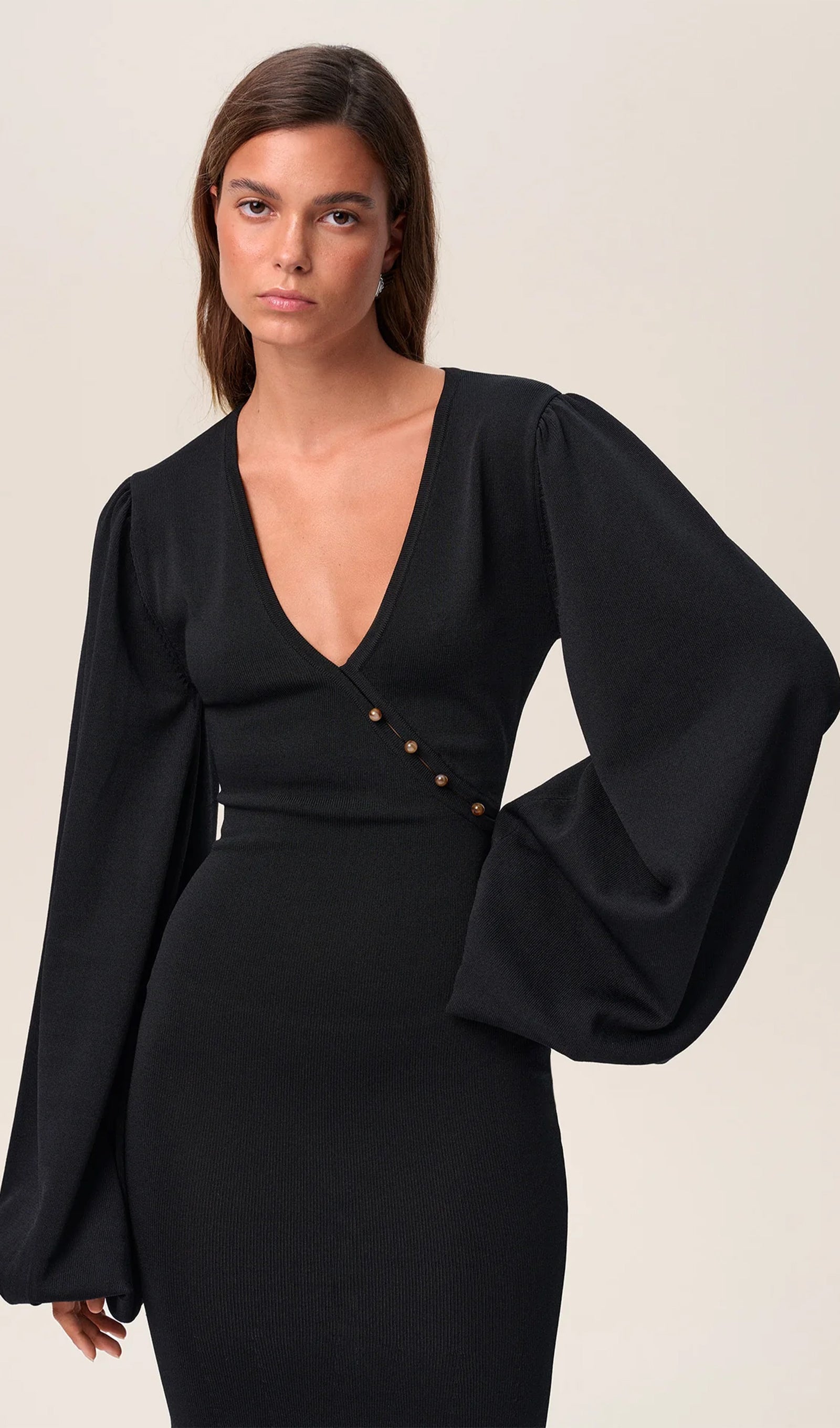 Hourglass Silhouette Midi Dress 