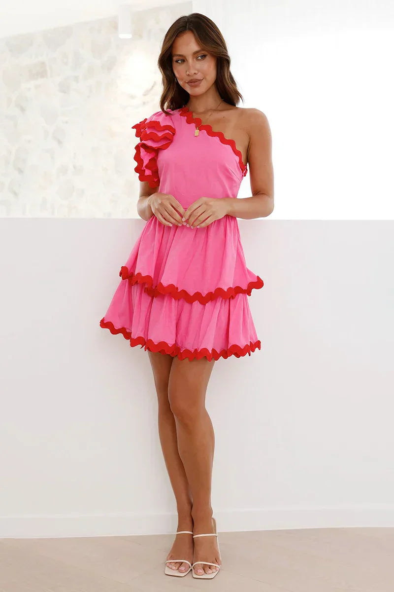 Daisuke Minikleid - Rosa/Rot
