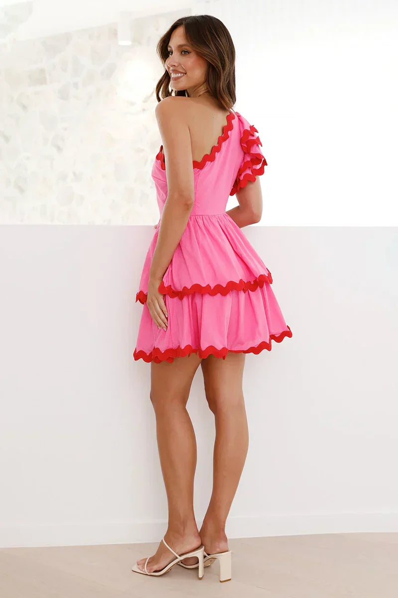 Daisuke Minikleid - Rosa/Rot