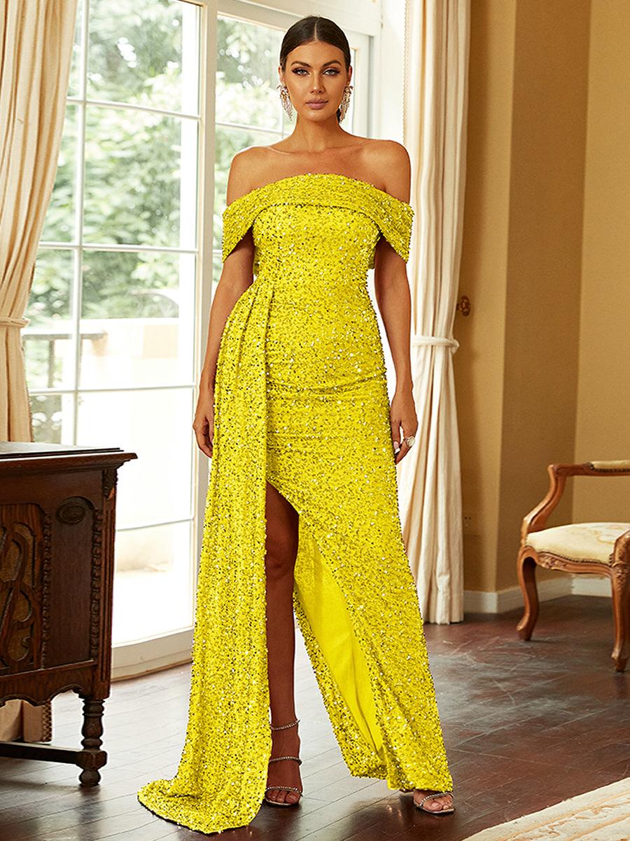 Xylia Maxikleid mit Schlitz