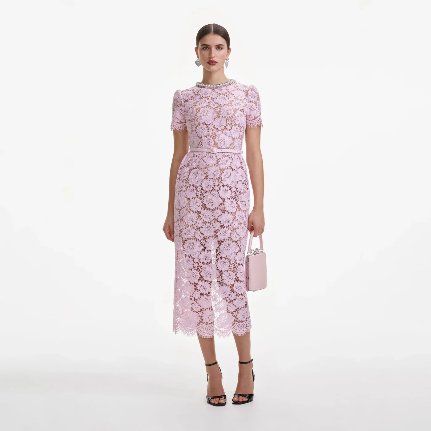 Rosalie Midi Dantel Elbise
