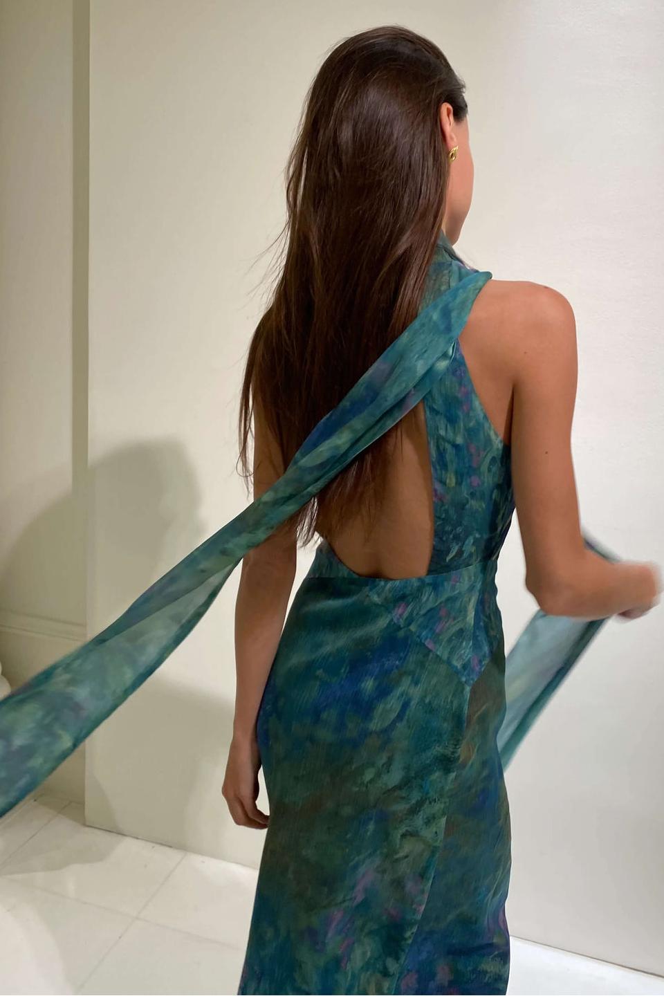 Monet Maxi Elbise Lrises