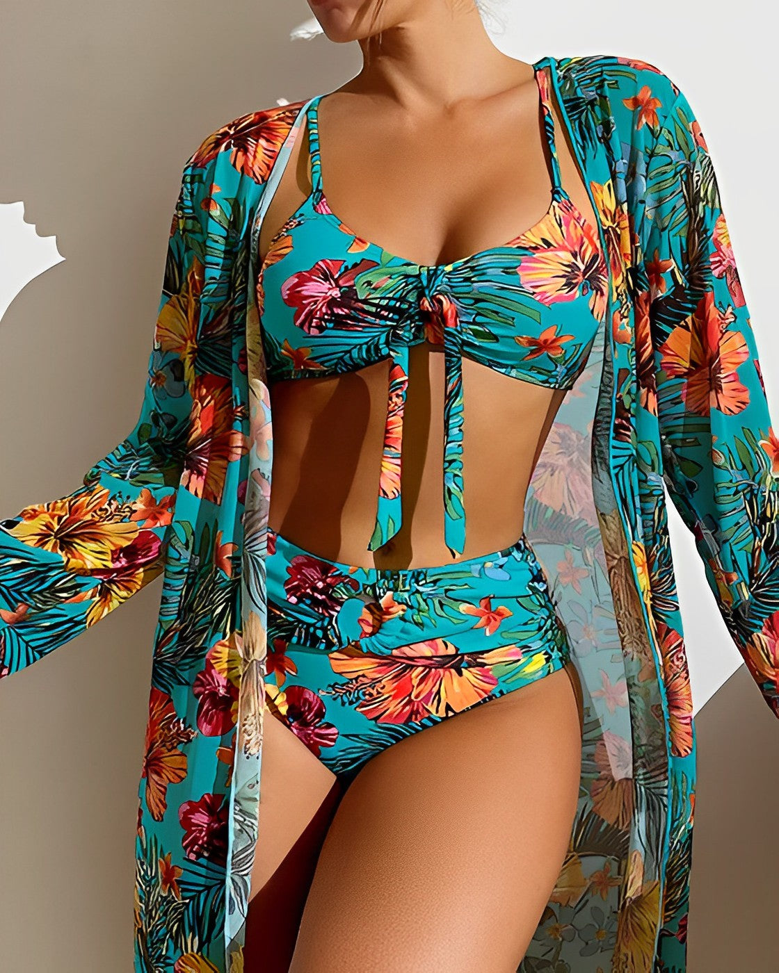 Marina Lüks Bikini Ve Sarong Seti