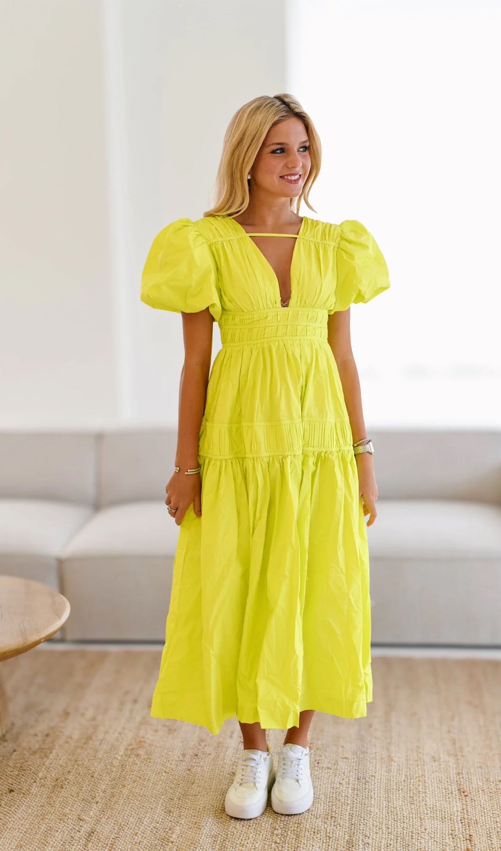 Fallingwater Ruffled Midi Dress