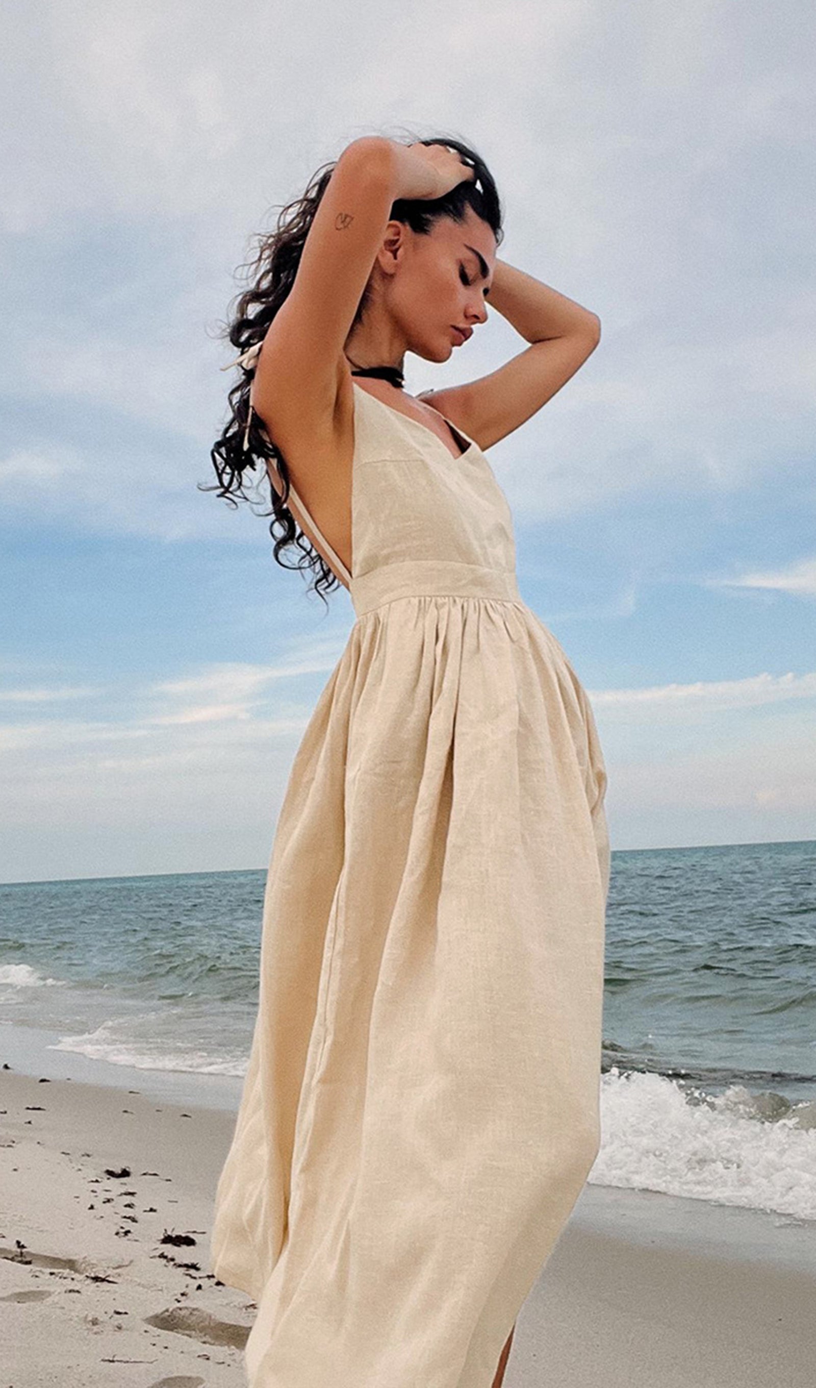 Bella Cotton A-Line Midi Dress