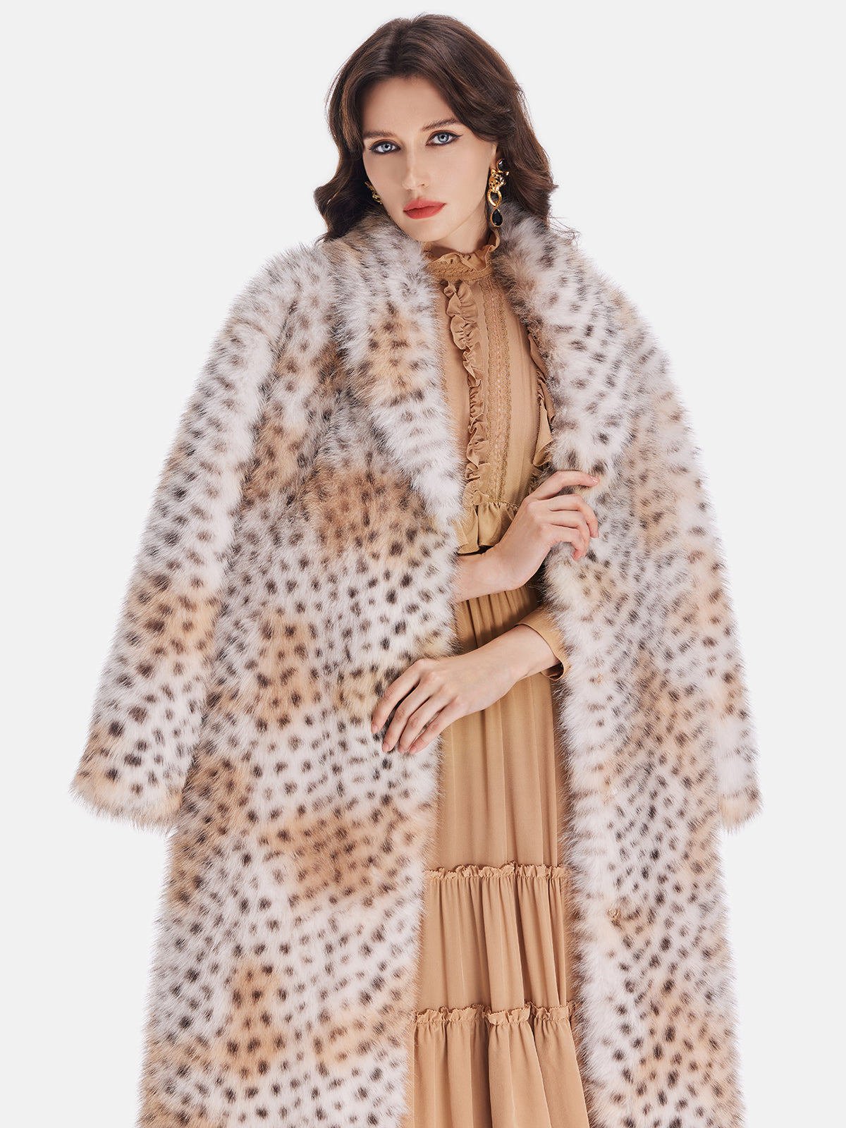 Attractive Faux Mink Fur Jacket