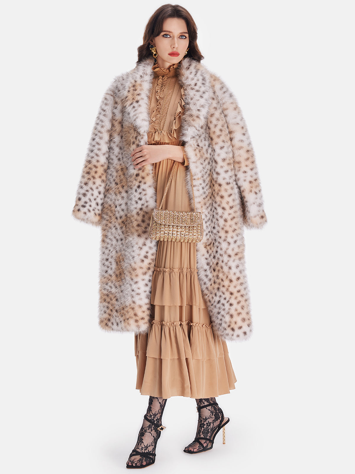 Attractive Faux Mink Fur Jacket