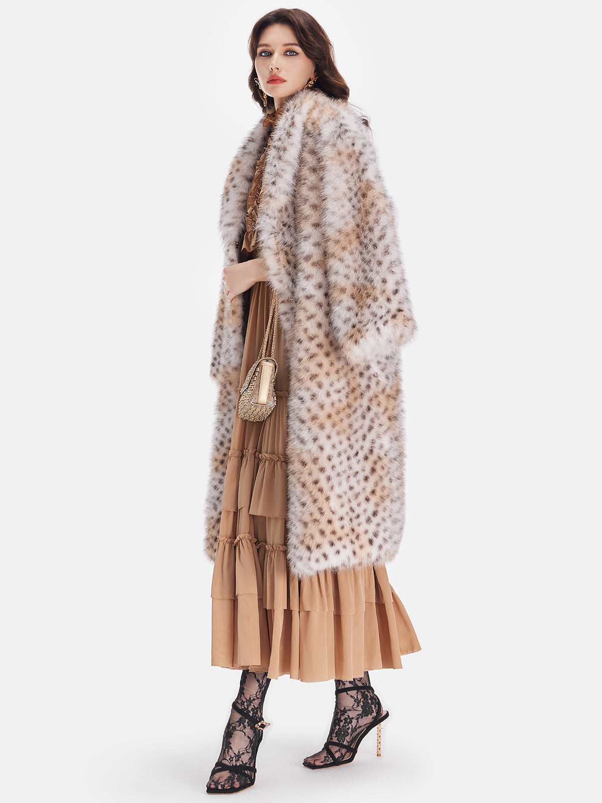Attractive Faux Mink Fur Jacket