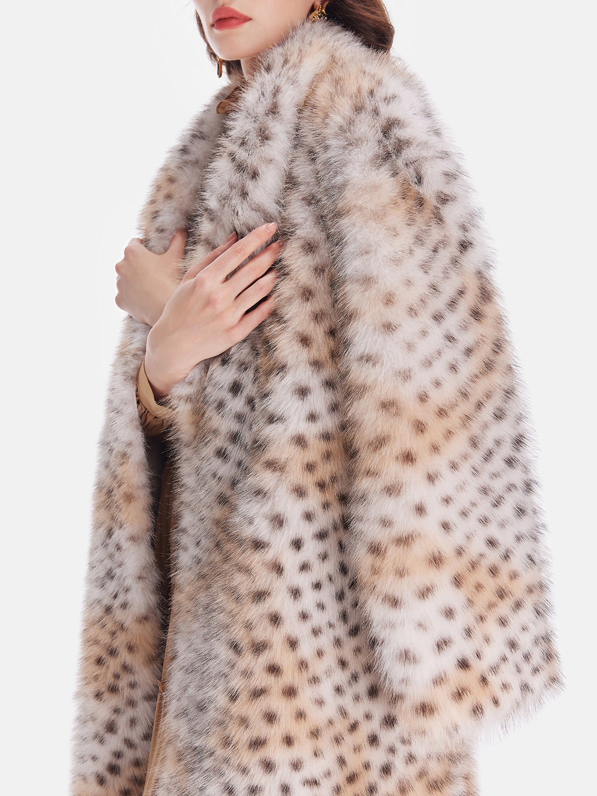 Attractive Faux Mink Fur Jacket