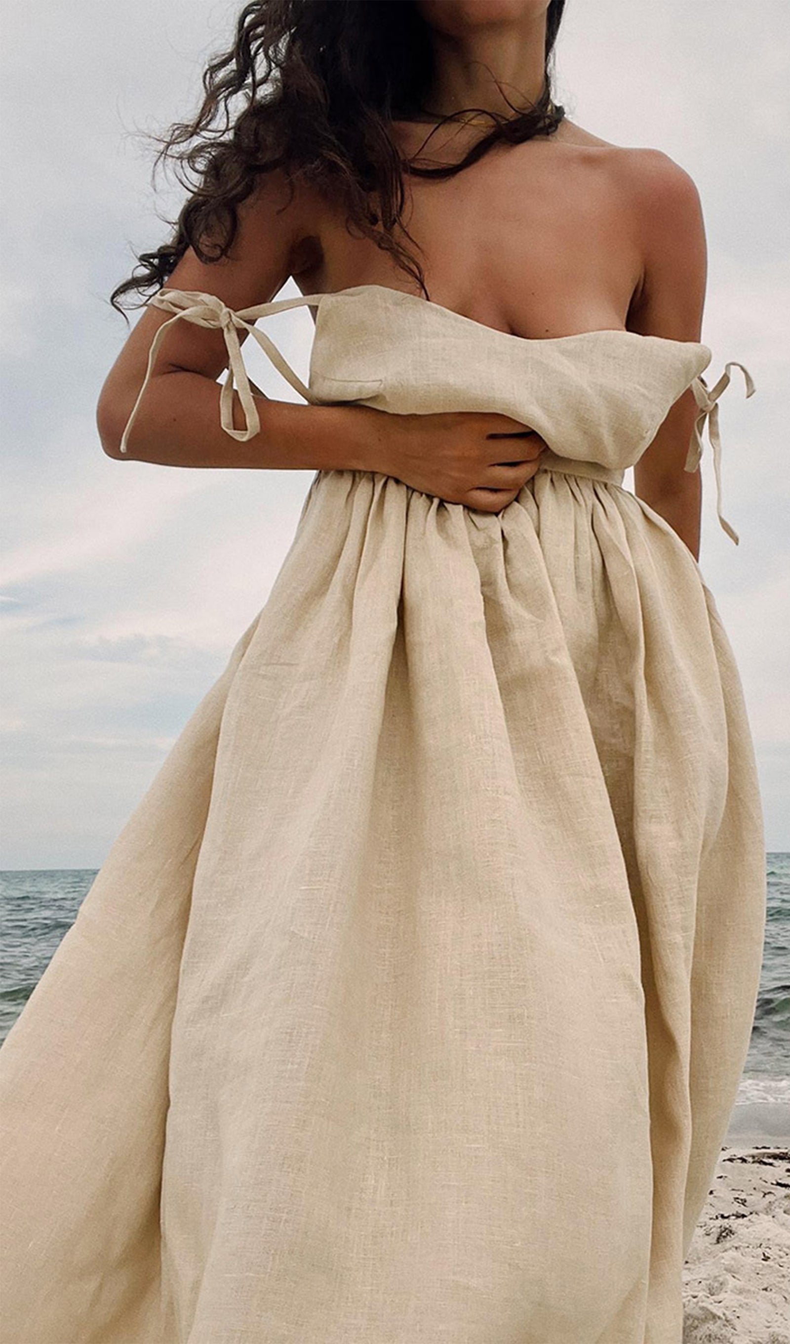 Bella Cotton A-Line Midi Dress