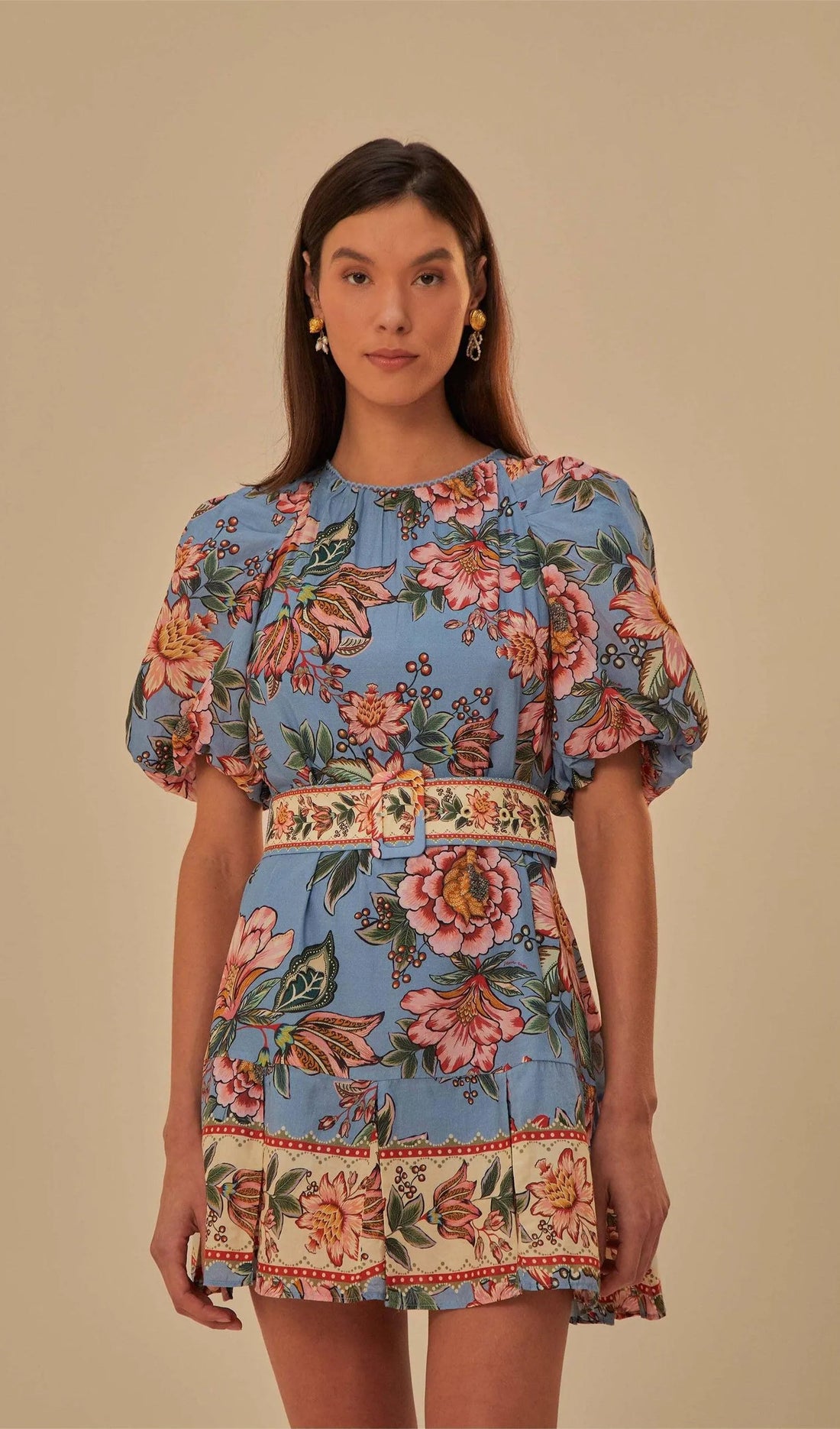 Buket Mini Dress with Belt