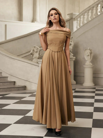 Laurette Draped Maxi Dress 
