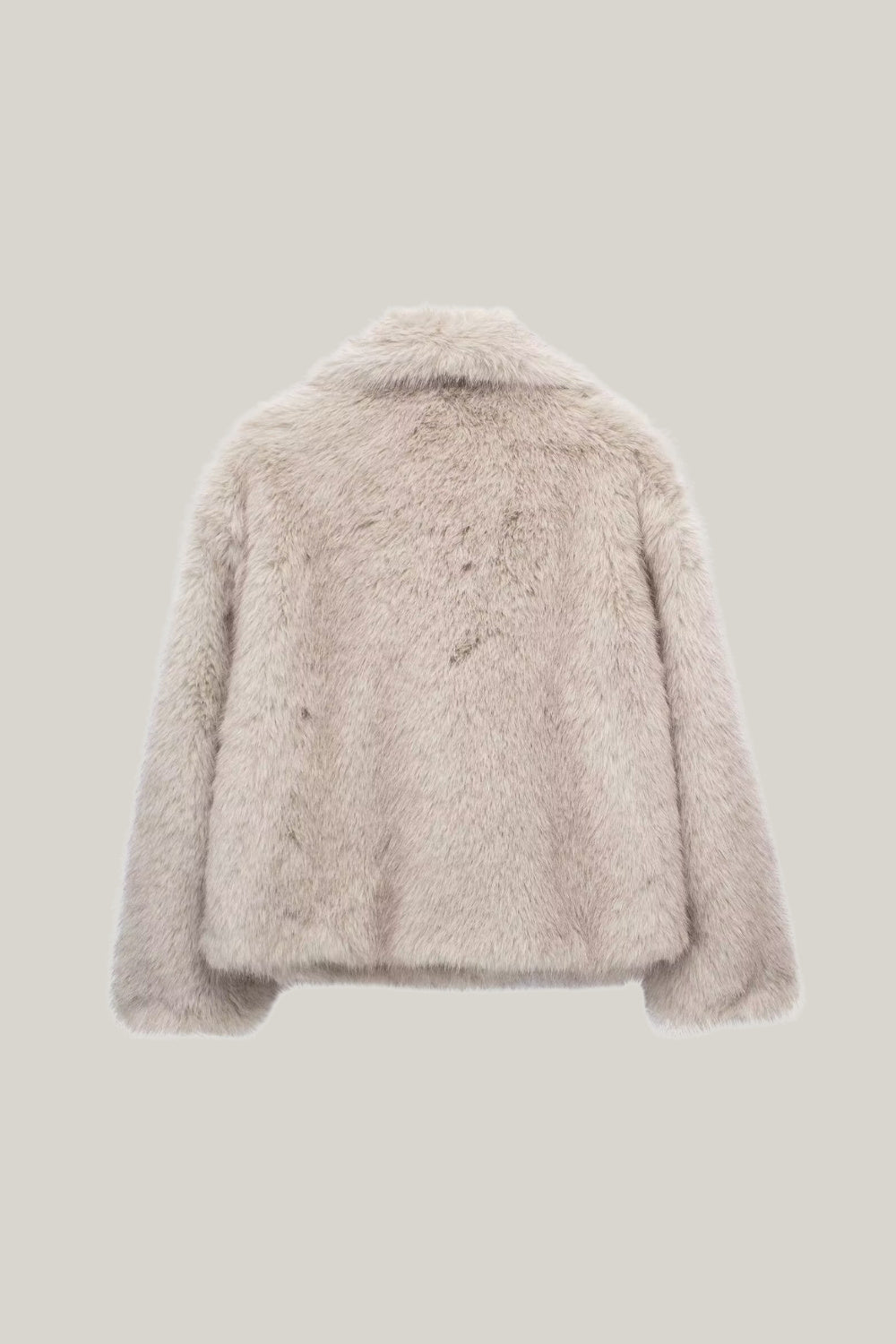 Large Collar Fur Jacket