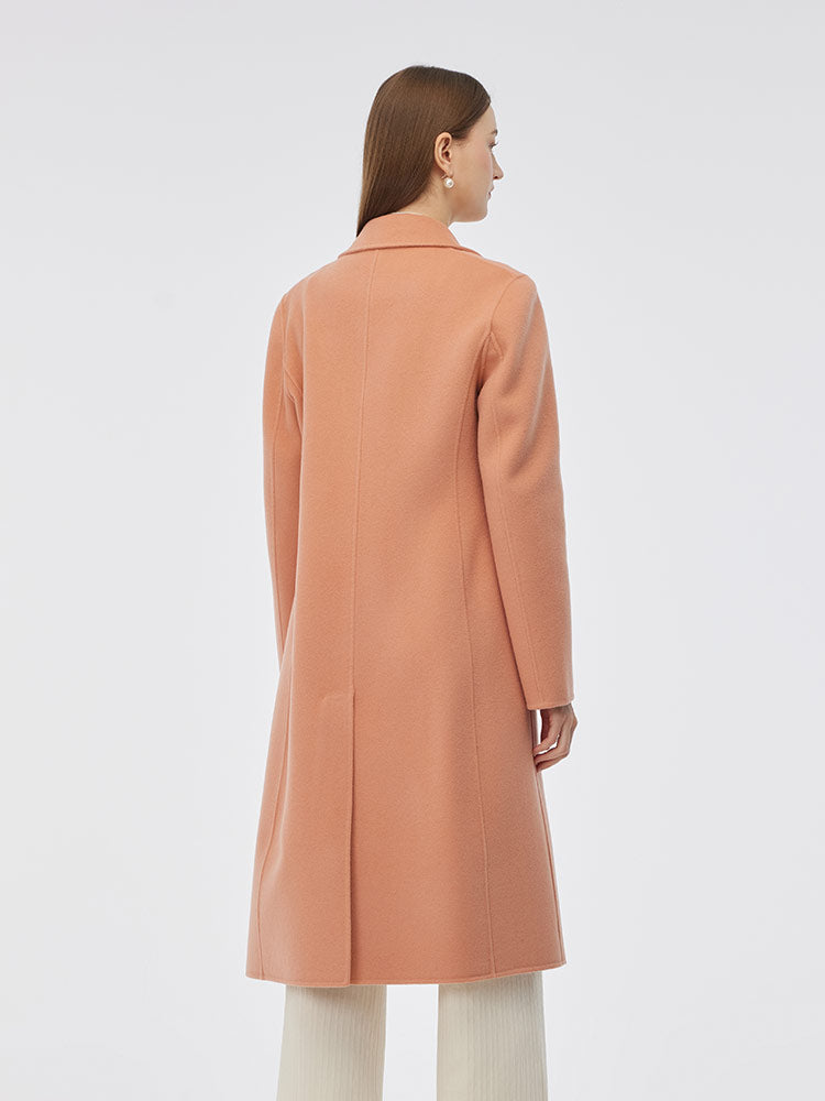Double-Sided Back Slit Women's Coat 