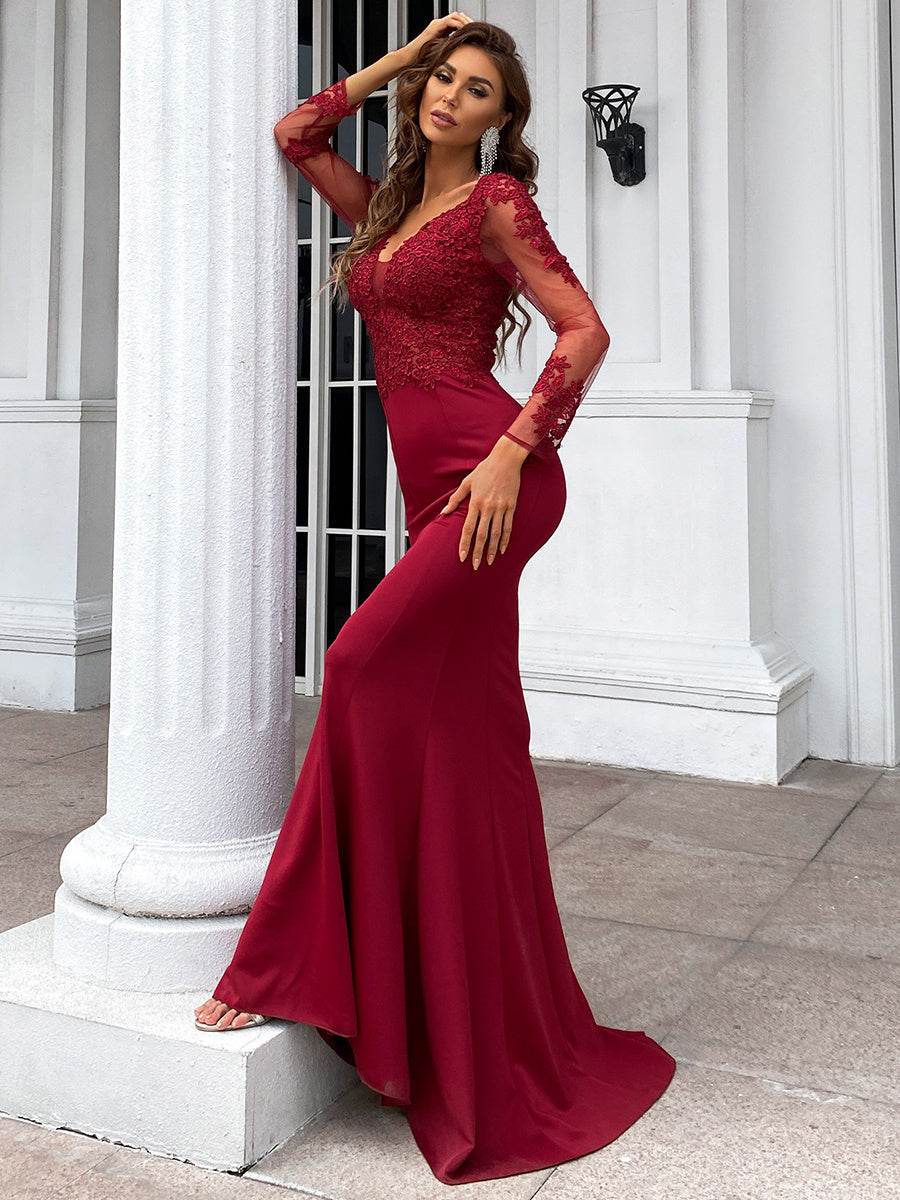 Ottoline Applikations-Maxikleid