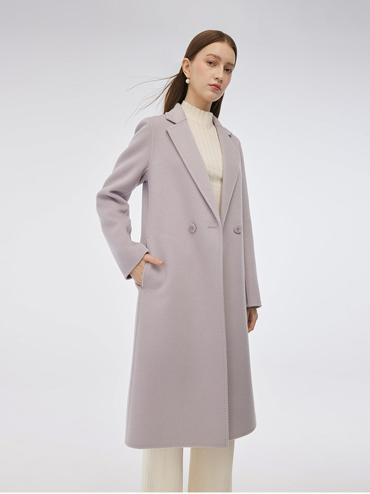 Double-Sided Back Slit Women's Coat 