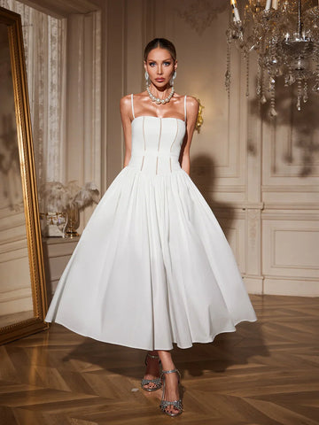 Amelie Korseli Flare Midi Elbise