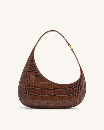 Harlee Shoulder Bag – Brown Croc