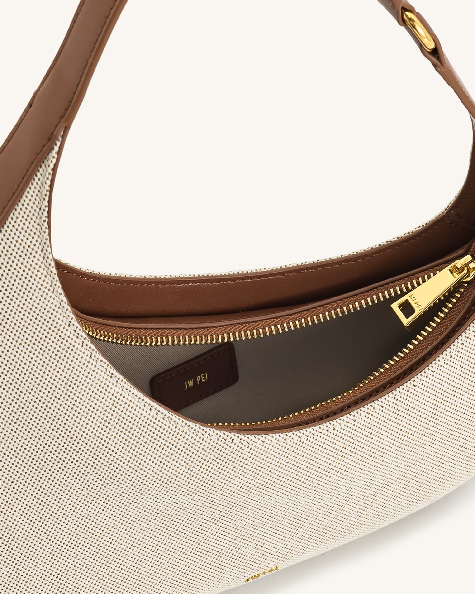 Harlee Shoulder Bag – Brown Canvas