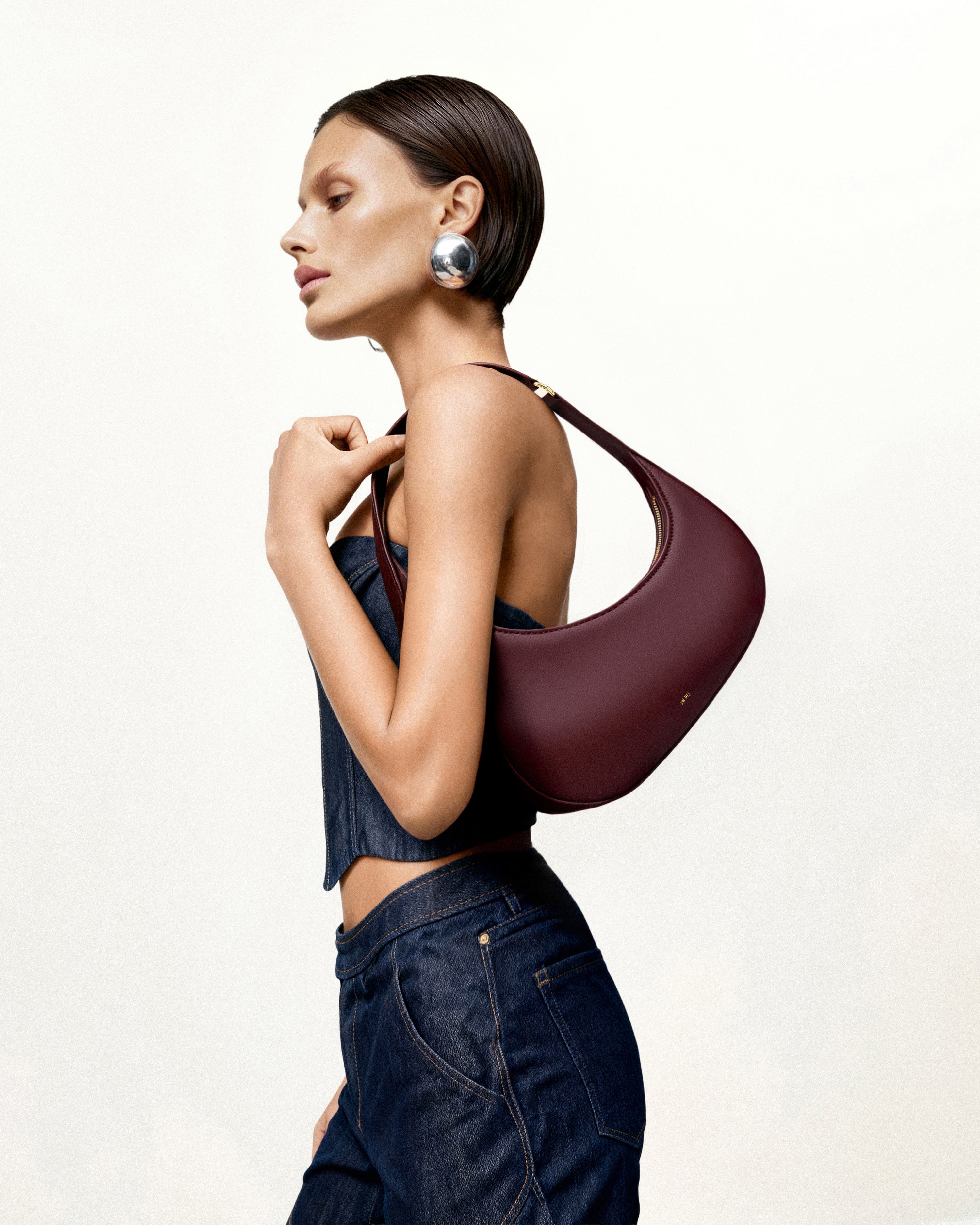Harlee Schultertasche – Bordeauxrot (Claret) 