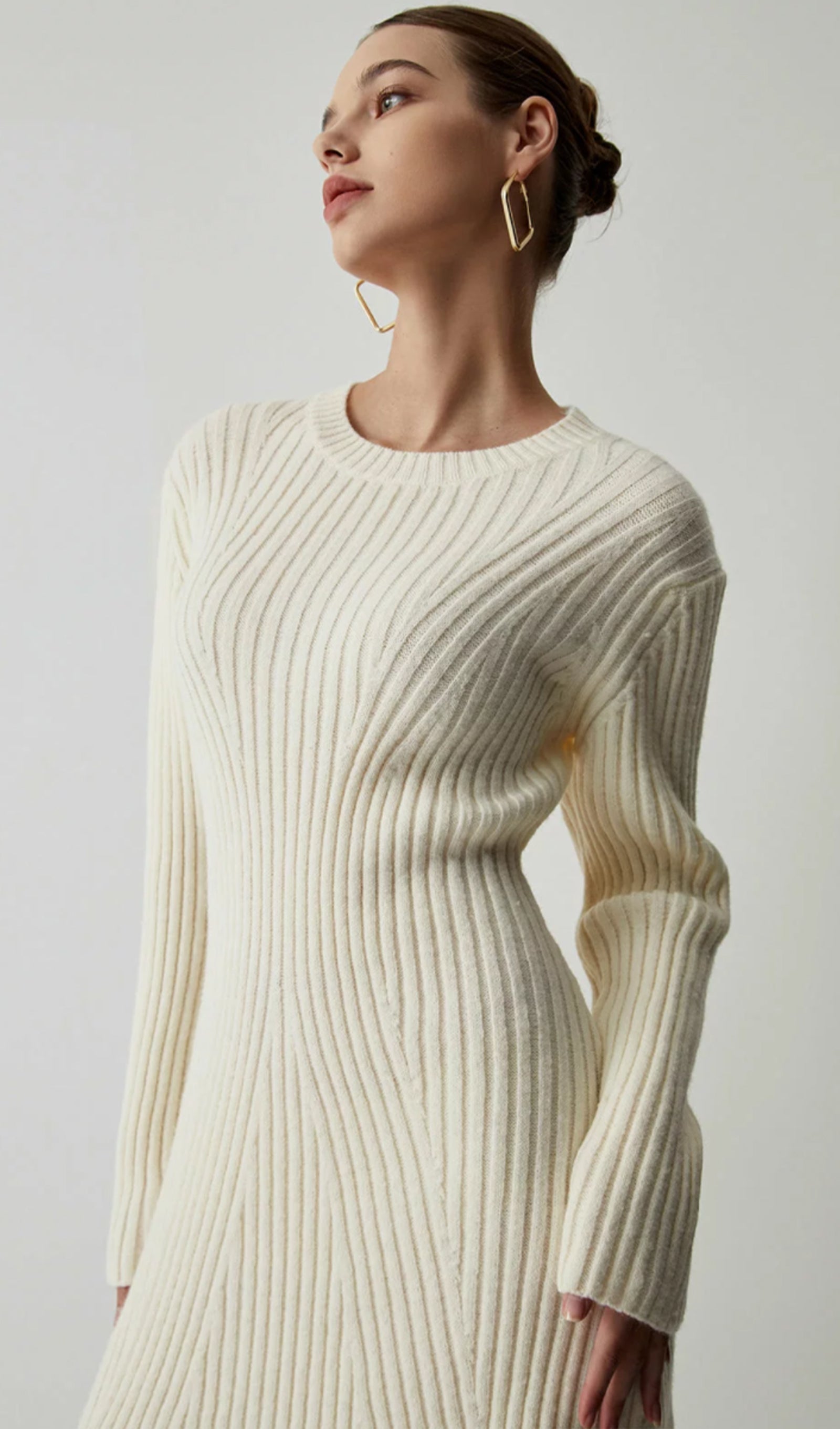 Ribana Jersey A-Siluet Mini Elbise