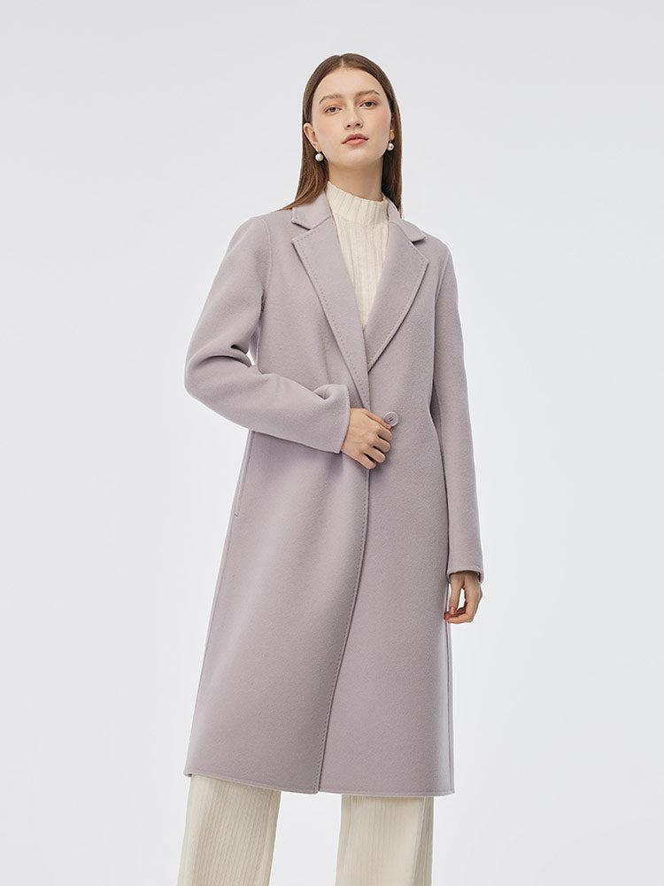 Double-Sided Back Slit Women's Coat 