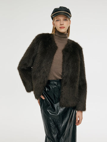 Eco-Friendly Fur Women's Short Coat 