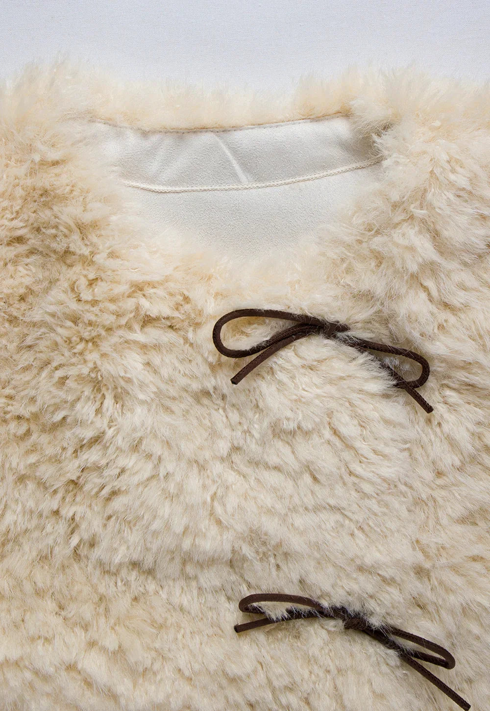 Faltbare Kunstpelzjacke für Damen