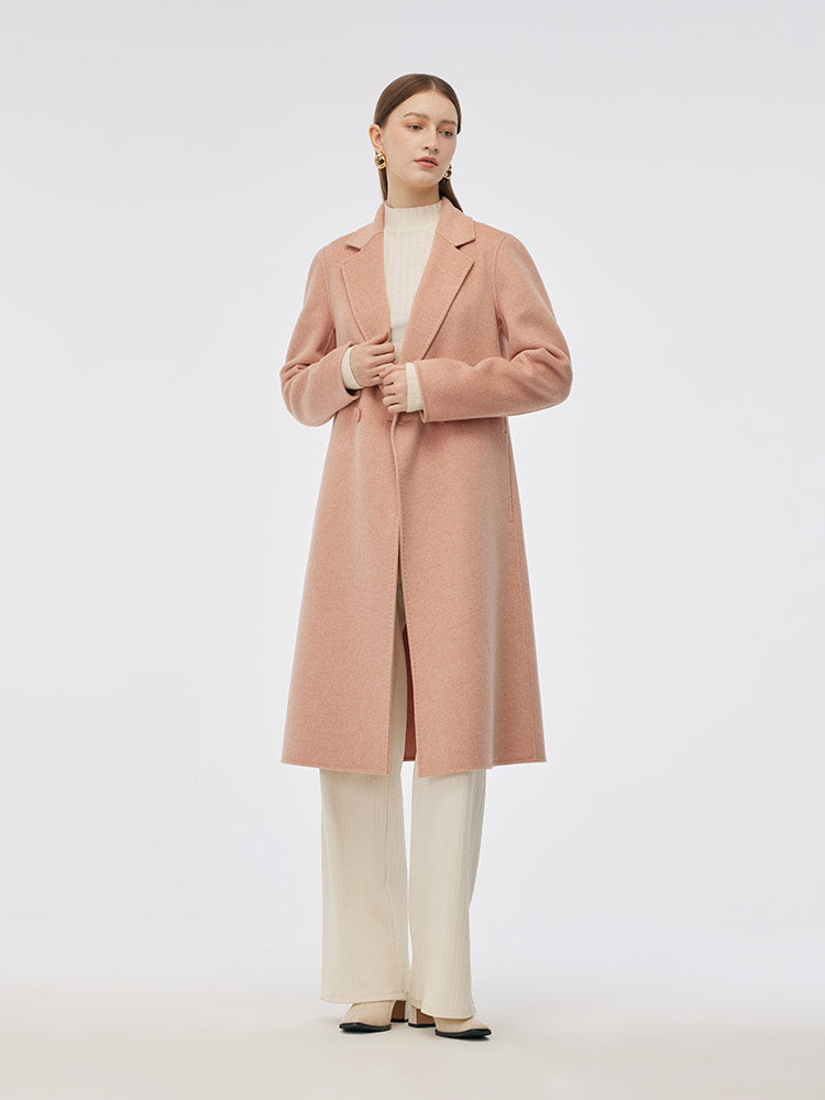 Double-Sided Back Slit Women's Coat 