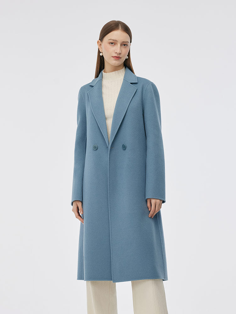 Double-Sided Back Slit Women's Coat 