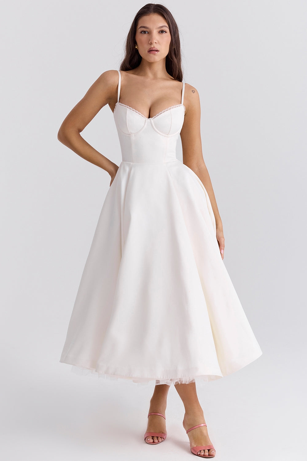 Mademoiselle Midikleid - Elfenbein 