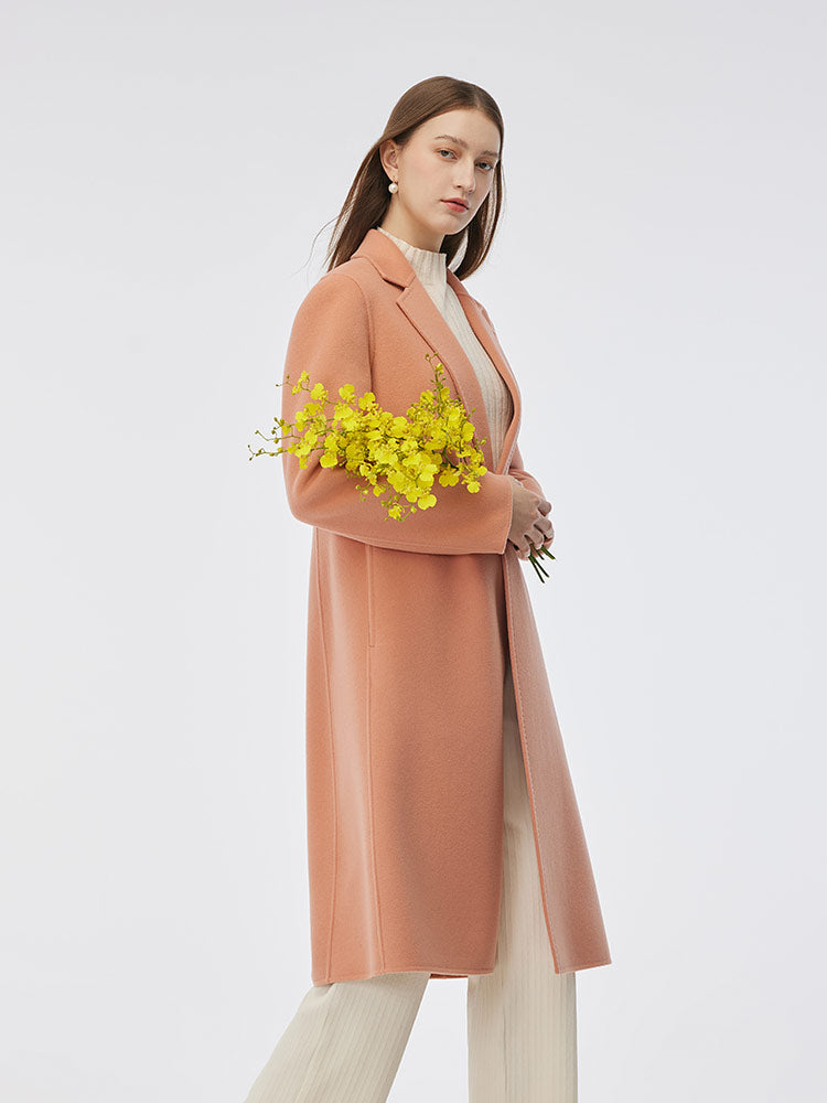 Double-Sided Back Slit Women's Coat 
