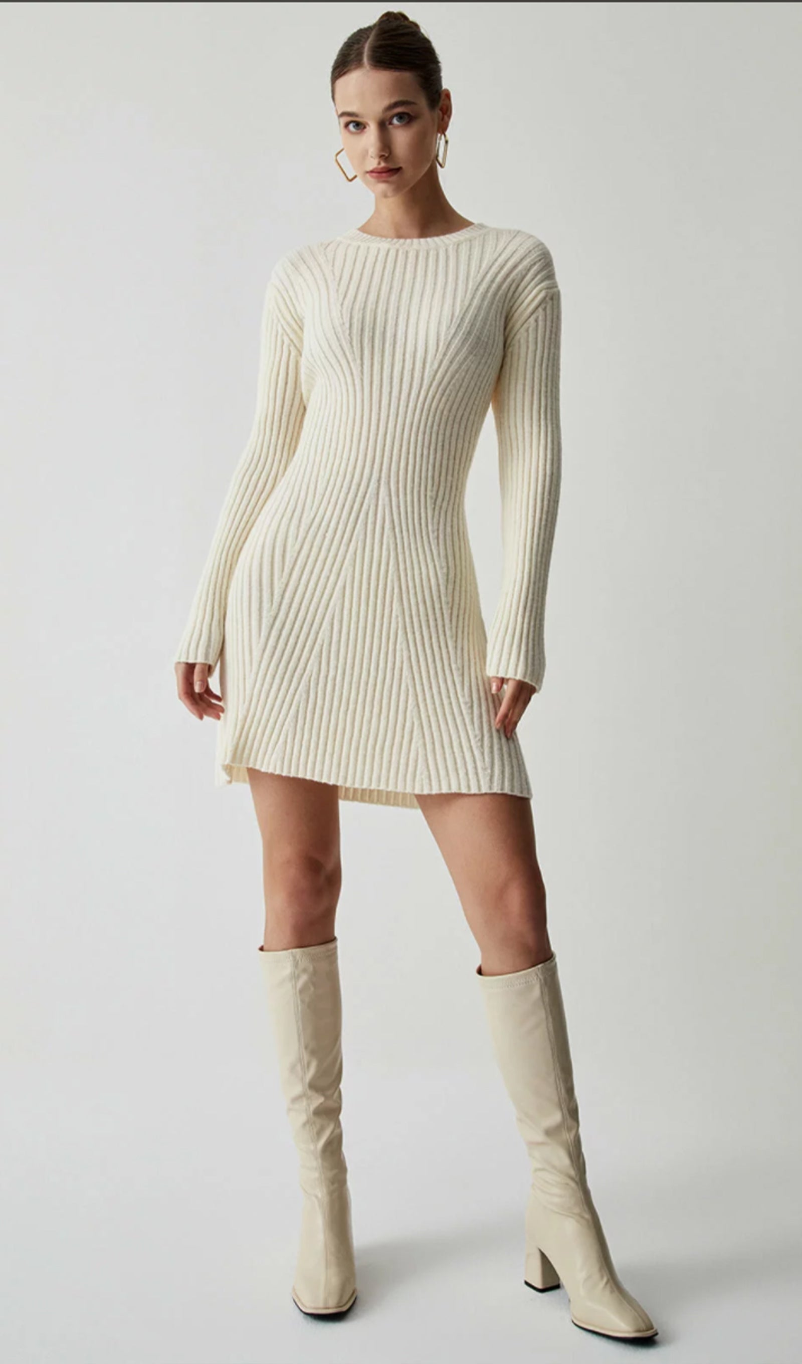 Ribana Jersey A-Siluet Mini Elbise