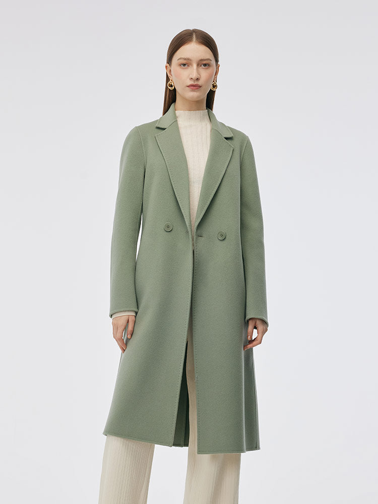 Double-Sided Back Slit Women's Coat 